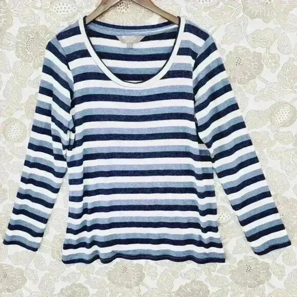 Mountain Hardwear Scoop neck Striped Pullover Sweater Women's 10 - Picture 1 of 7